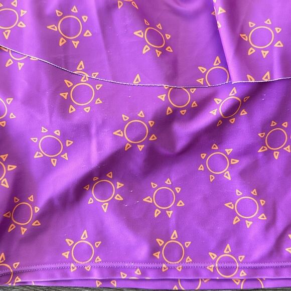 Kortni Jean Ruffled Around Tankini Top Purple Size Small - Picture 4 of 4